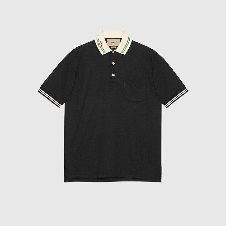 楽天市場】グッチ GUCCI メンズ インターロッキングG付き コットンピケ 