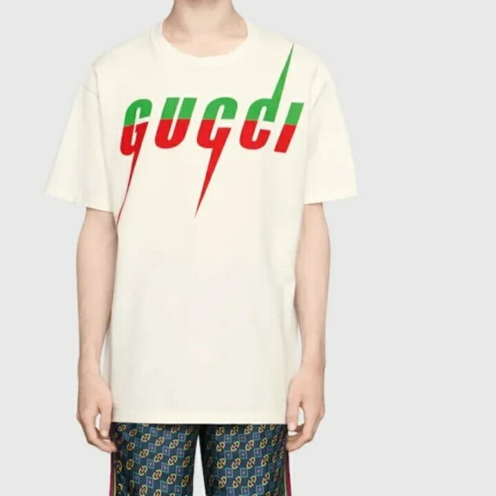 楽天市場】グッチ GUCCI メンズ ブレード プリント Tシャツ565806 
