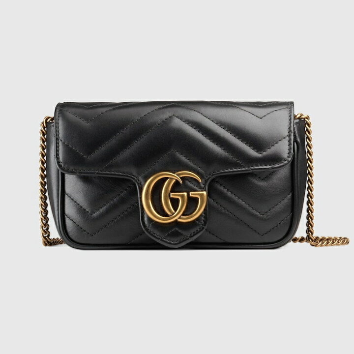 楽天市場】グッチ GUCCI レディース GGマーモント キルティングレザー 