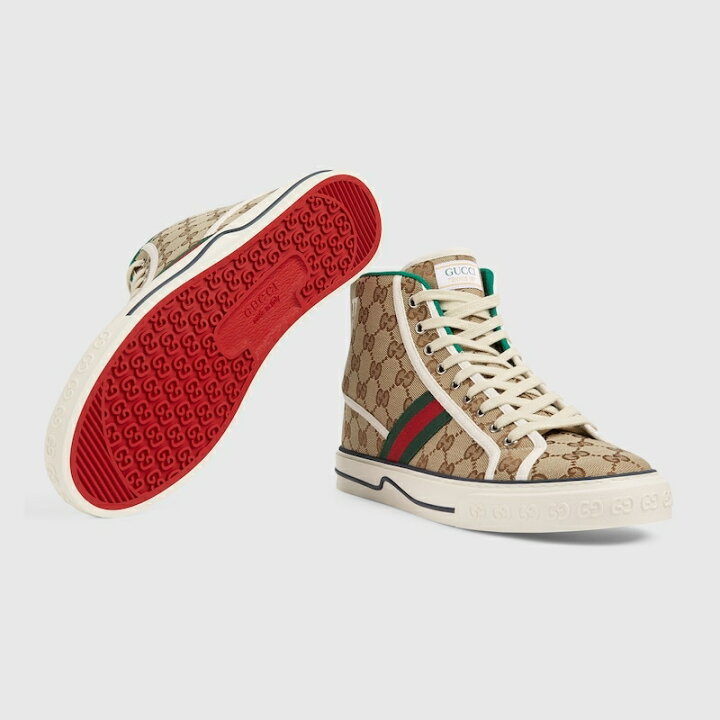 楽天市場】グッチ GUCCI メンズ グッチ テニス 1977 ハイトップ 