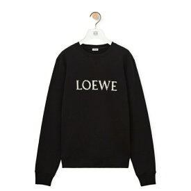 ロエベ LOEWE メンズ レギュラーフィット スウェットシャツ【Black 】【送料無料】【正規品】