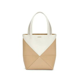 ロエベ LOEWE 2024春夏 レディース パズルフォルド トート ミニ（シャイニーカーフ）【ソフトホワイト/ペーパークラフト 】【送料無料】【正規品】