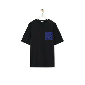 ロエベ LOEWE 2024春夏 メンズ リラックスフィット Tシャツ(コットン)【ブラック 】【送料無料】【正規品】