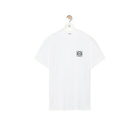 ロエベ LOEWE 2024春夏 メンズ レギュラーフィット Tシャツ(コットン)【ホワイト 】【送料無料】【正規品】