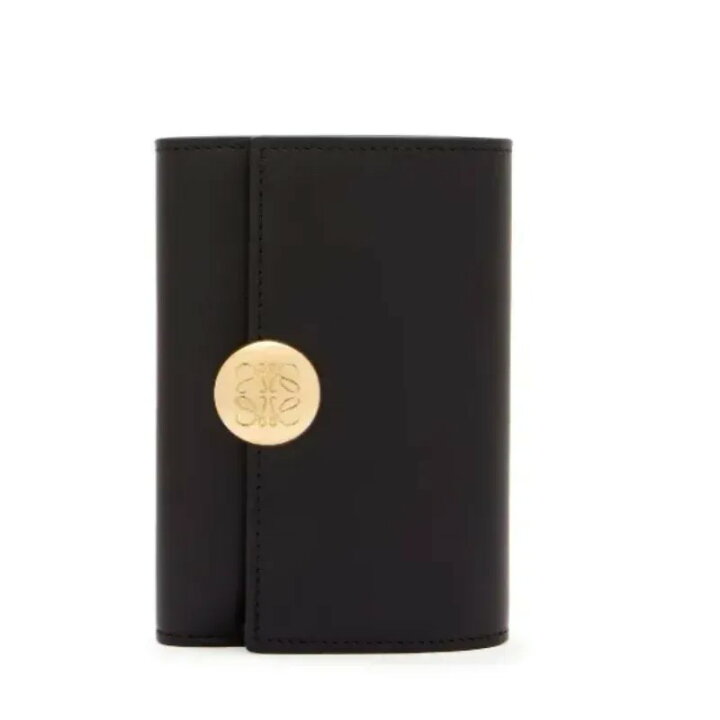 ロエベ LOEWE Small Vertical Wallet 財布 黒 正規品 - 折り財布