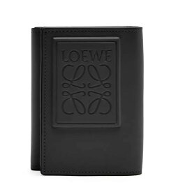 ロエベ LOEWE 2024春夏 メンズ トライフォールド ウォレット 財布【ブラック 】【送料無料】【正規品】