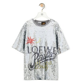 ロエベ LOEWE 2024春夏 メンズ ルーズフィット Tシャツ【グレーメランジ 】【送料無料】【正規品】