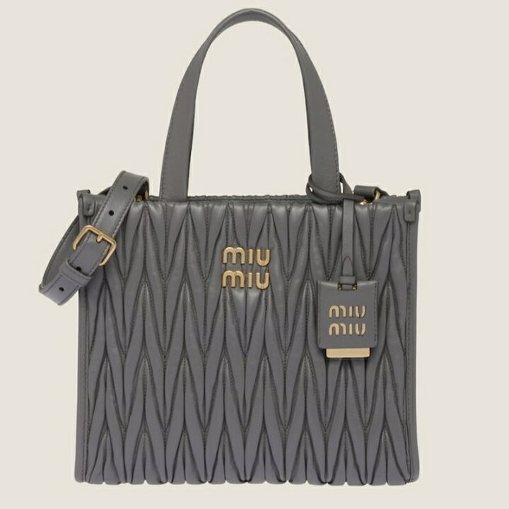 楽天市場】ミュウミュウ MIU MIU 2024春夏 マテラッセレザー トート 