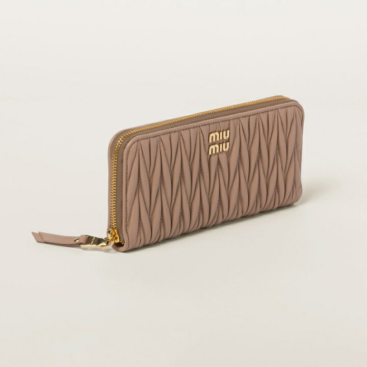 楽天市場】ミュウミュウ MIU MIU 2024/25秋冬 マテラッセレザー ジップ 