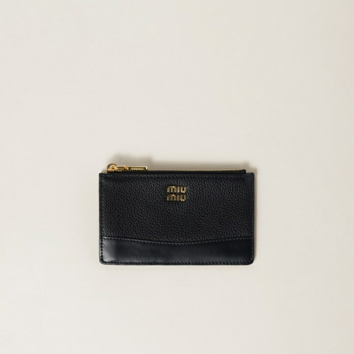 楽天市場】ミュウミュウ MIU MIU 2024/25秋冬 レザー ポーチウォレット 