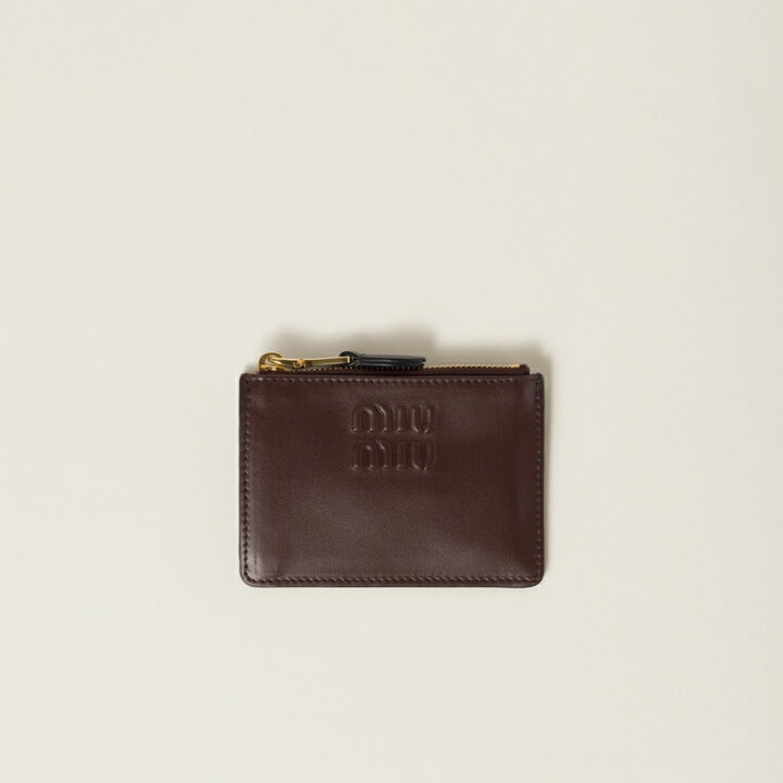 楽天市場】ミュウミュウ MIU MIU 2024/25秋冬 レザー カードケース 