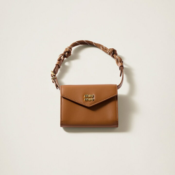 楽天市場】ミュウミュウ MIU MIU 2024/25秋冬 レザー ショルダー財布 
