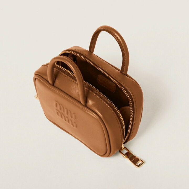 楽天市場】ミュウミュウ MIU MIU 2024/25秋冬 レザー マイクロバッグ 