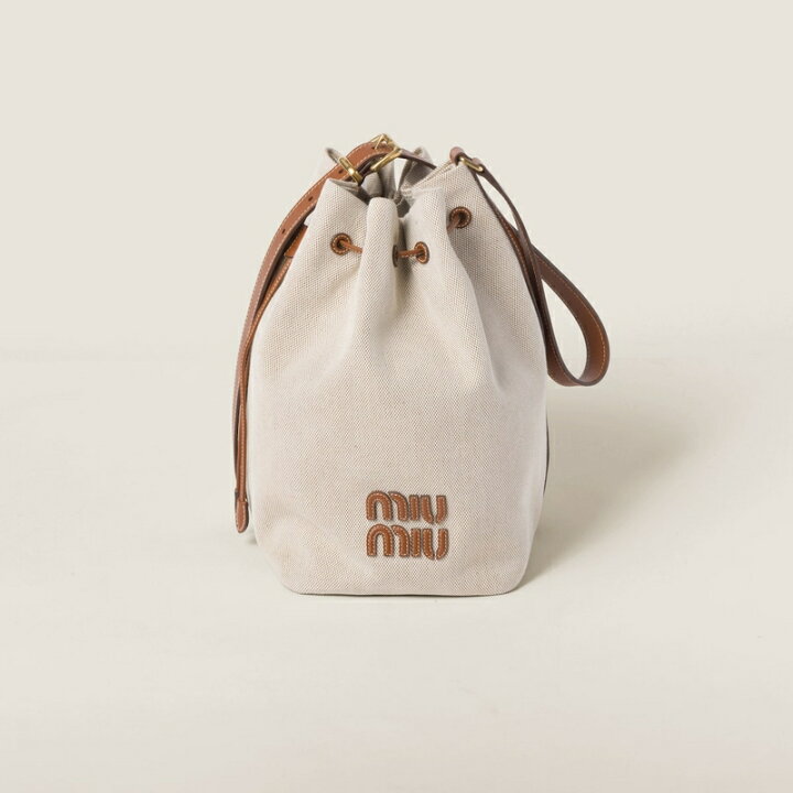 楽天市場】ミュウミュウ MIU MIU 2024/25秋冬 キャンバスxレザー 
