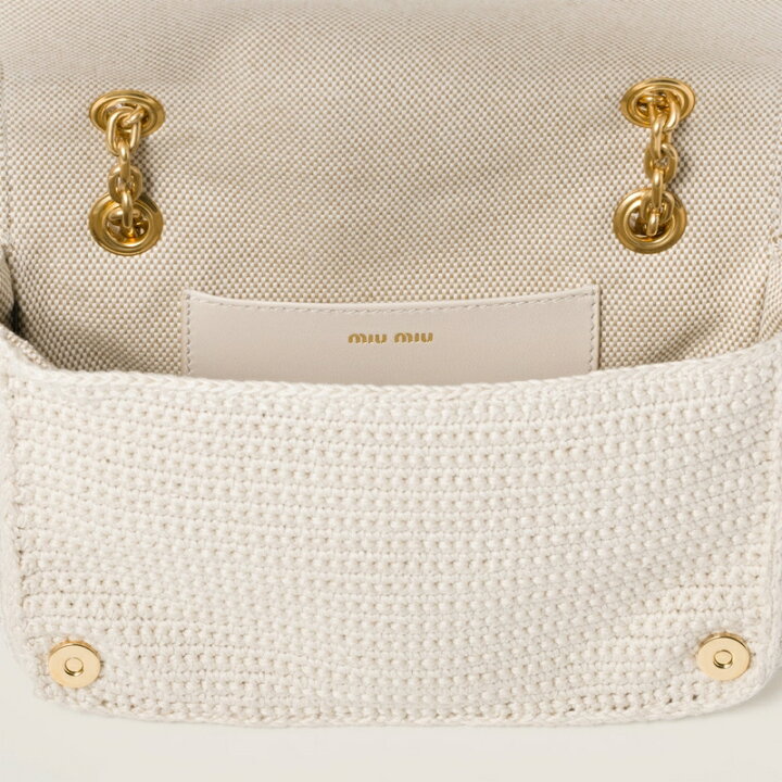 楽天市場】ミュウミュウ MIU MIU 2024/25秋冬 コットン ケーブルニット 
