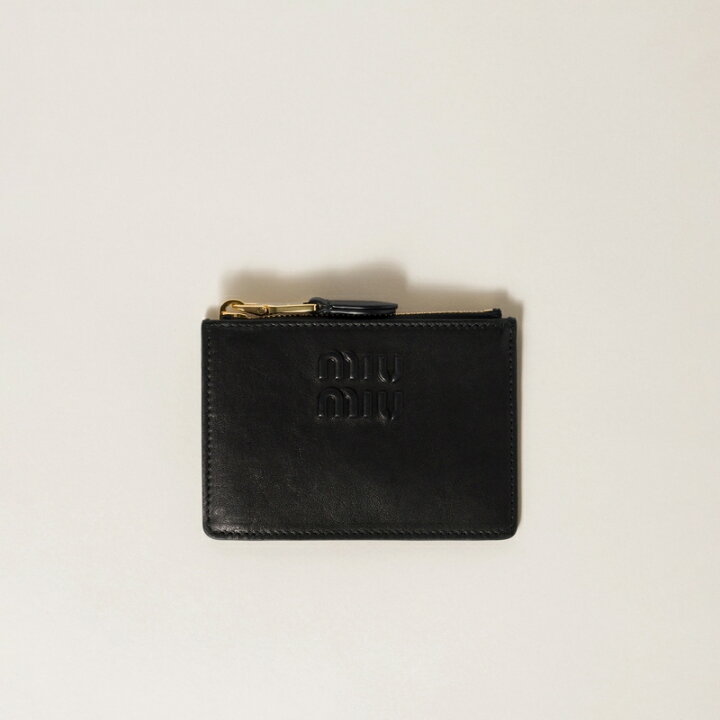 楽天市場】ミュウミュウ MIU MIU ナッパレザー カードケース【ブラック 