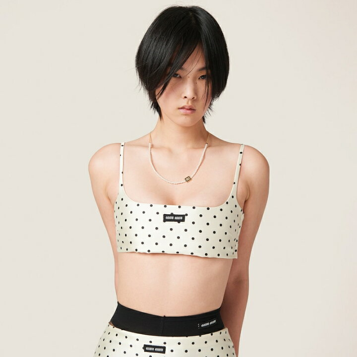 楽天市場】ミュウミュウ MIU MIU 人工パール付 メタル チョーカー