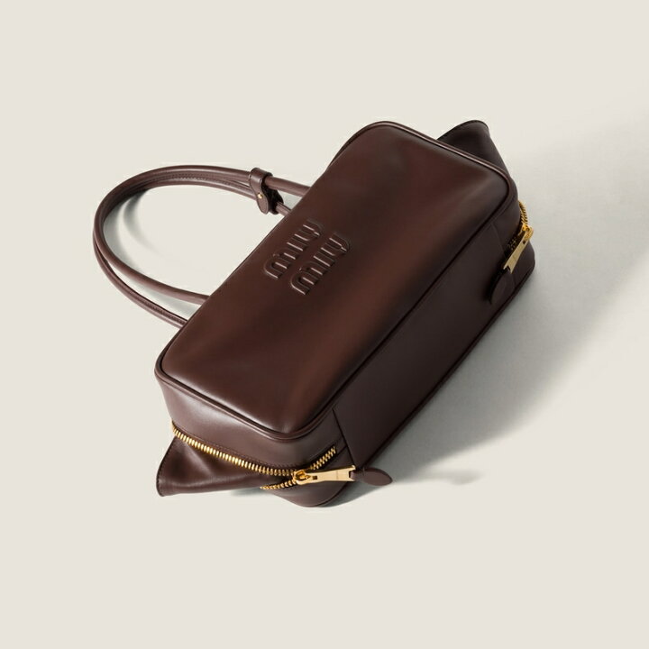 楽天市場】ミュウミュウ MIU MIU レザー トップハンドルバッグ 