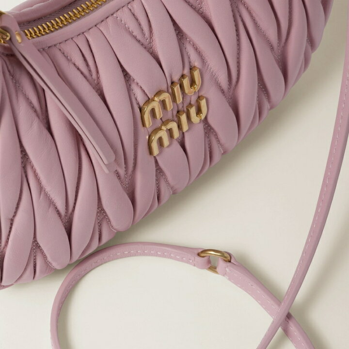 楽天市場】ミュウミュウ MIU MIU ワンダー マテラッセレザー ホーボー 