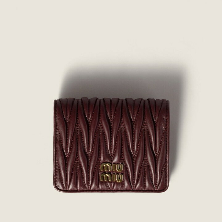 楽天市場】ミュウミュウ MIU MIU マテラッセレザー 折り財布 