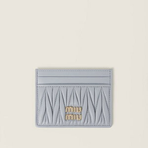 �~���E�~���E MIU MIU �}�e���b�Z���U�[ �J�[�h�P�[�X5MC076_AFPP_F0164�y�p�[���O���[ �z�y���������z�y���K�i�z