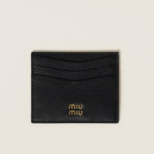 �~���E�~���E MIU MIU ���U�[ �J�[�h�P�[�X5MC002_ADT7_F0002�y�u���b�N �z�y���������z�y���K�i�z