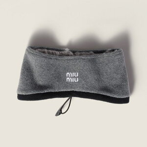 �~���E�~���E MIU MIU �t���[�X �w�b�h�o���h5IH097_15V3_F0031�y�O���[ �z�y���������z�y���K�i�z