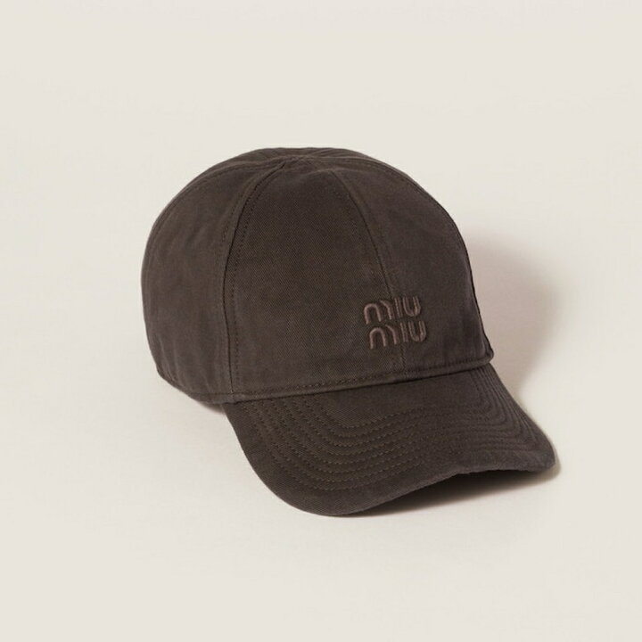 楽天市場】ミュウミュウ MIU MIU ドリル ベースボールキャップ 