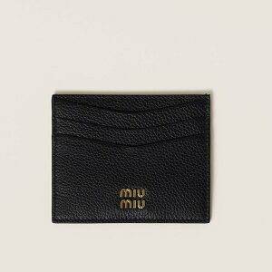 �~���E�~���E MIU MIU ���U�[ �J�[�h�P�[�X 5MC002_ADT7_F0002�y�u���b�N �z�y���������z�y���K�i�z