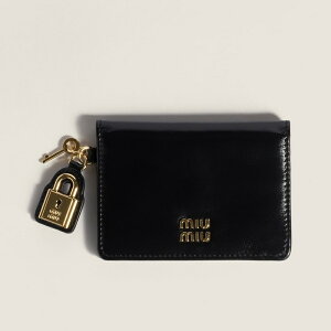 �~���E�~���E MIU MIU ���U�[ �J�[�h�P�[�X 5MC103_2IGA_F0002�y�u���b�N �z�y���������z�y���K�i�z