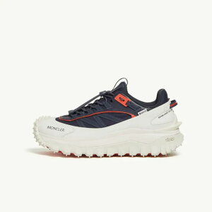 2025春夏 MONCLER モンクレール メンズSNEAKER TRAILGRIP GTX IN PELLEスニーカー【bianco & blu 】【送料無料】【正規品】