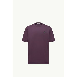 2025/26�H�~ MONCLER �����N���[�� �����YT-SHIRT IN COTONE CON PATCH LOGATOT�V���c�yviola �z�y���������z�y���K�i�z
