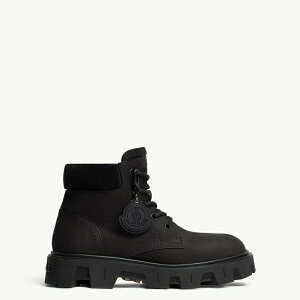 2025/26�H�~ MONCLER �����N���[�� �����YSTIVALI STRINGATI IN PELLE SCAMOSCIATA E NABUK PEAK CITY�u�[�c�ynero �z�y���������z�y���K�i�z