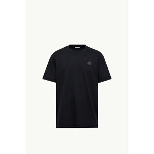2025/26�H�~ MONCLER �����N���[�� �����YT-SHIRT IN COTONE CON PATCH LOGATOT�V���c�yblu navy �z�y���������z�y���K�i�z