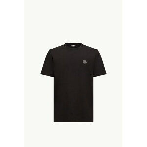 2025/26�H�~ MONCLER �����N���[�� �����YT-SHIRT IN COTONE CON PATCH LOGATOT�V���c�ynero �z�y���������z�y���K�i�z