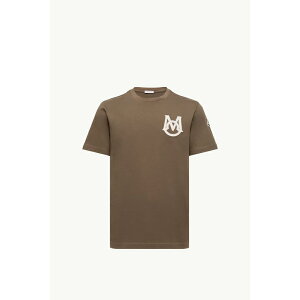 2025/26�H�~ MONCLER �����N���[�� �����YT-SHIRT IN COTONE CON MONOGRAMMAT�V���c�yverde oliva �z�y���������z�y���K�i�z