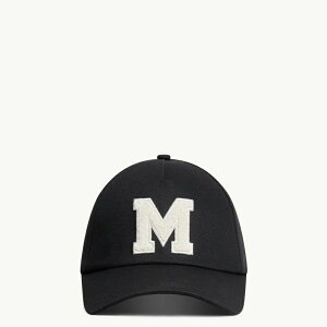 2025/26�H�~ MONCLER �����N���[�� �����YCAPPELLO DA BASEBALL IN GABARDINE DI COTONE CON MONOGRAMMA�X�q�ynero �z�y���������z�y���K�i�z