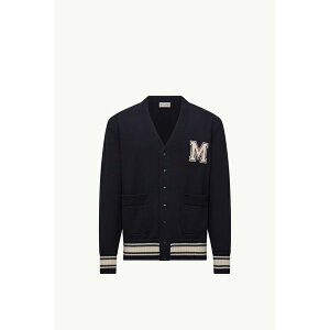 2025/26�H�~ MONCLER �����N���[�� �����YCARDIGAN IN LANA CON MONOGRAMMA RICAMATO�W���P�b�g�yblu �z�y���������z�y���K�i�z