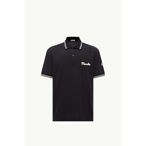 2025/26�H�~ MONCLER �����N���[�� �����YPOLO IN COTONE PIQUET CON LOGO RICAMATO�|���V���c�yblu �z�y���������z�y���K�i�z