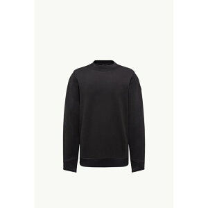 2025/26�H�~ MONCLER �����N���[�� �����YFELPA CON PATCH LOGATO IN COTONE�X�E�F�b�g�ynero �z�y���������z�y���K�i�z