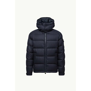 2025/26�H�~ MONCLER �����N���[�� �����YPIUMINO CORTO IN FLANELLA DI LANA CON CAPPUCCIO MONTGENEVRE�_�E���W���P�b�g�yblu navy �z�y���������z�y���K�i�z
