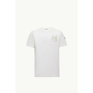 2025/26�H�~ MONCLER �����N���[�� �����YT-SHIRT IN COTONE CON MONOGRAMMAT�V���c�ybianco �z�y���������z�y���K�i�z