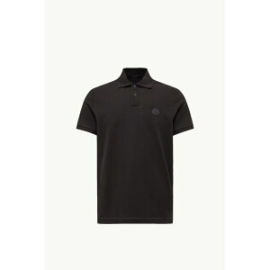 2025/26�H�~ MONCLER �����N���[�� �����YPOLO IN COTONE PIQUET CON PATCH LOGATO�|���V���c�ynero �z�y���������z�y���K�i�z