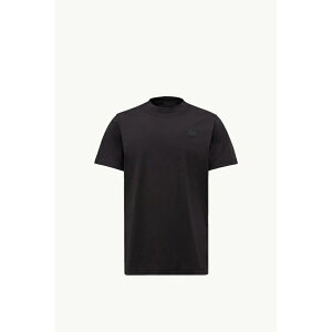 2025/26�H�~ MONCLER �����N���[�� �����YT-SHIRT IN COTONE CON PATCH LOGATOT�V���c�ynero �z�y���������z�y���K�i�z