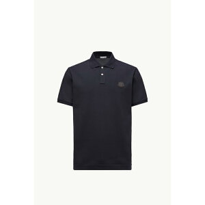2025/26�H�~ MONCLER �����N���[�� �����YPOLO IN COTONE PIQUET CON PATCH LOGATO�|���V���c�yblu navy �z�y���������z�y���K�i�z