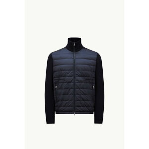 2025/26�H�~ MONCLER �����N���[�� �����YCARDIGAN IMBOTTITO CON ZIP�W���P�b�g�yblu navy �z�y���������z�y���K�i�z
