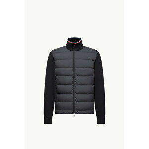 2025/26�H�~ MONCLER �����N���[�� �����YCARDIGAN IMBOTTITO IN COTONE CON ZIP�W���P�b�g�ynero �z�y���������z�y���K�i�z