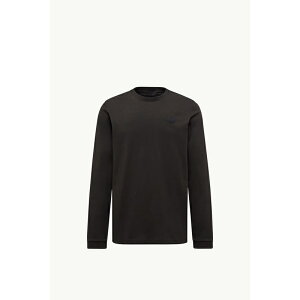 2025/26�H�~ MONCLER �����N���[�� �����YT-SHIRT A MANICHE LUNGHE IN COTONE CON LOGO GRAFICOT�V���c�ynero �z�y���������z�y���K�i�z