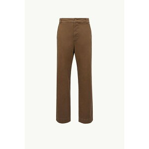 2025/26�H�~ MONCLER �����N���[�� �����YPANTALONI IN GABARDINE DI COTONE�p���c�ymarrone �z�y���������z�y���K�i�z