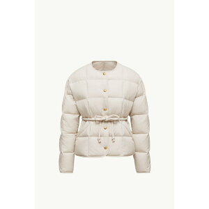 2025/26�H�~ MONCLER �����N���[�� ���f�B�[�XPIUMINO CORTO CARAMAGNE CON CINTURA�_�E���W���P�b�g�ybianco �z�y���������z�y���K�i�z